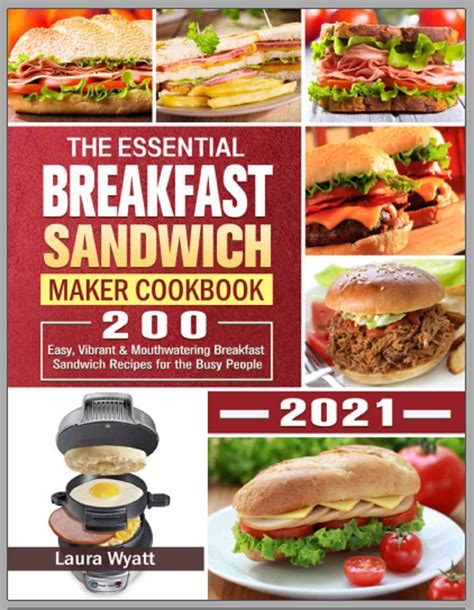 sandwich maker recipe book.